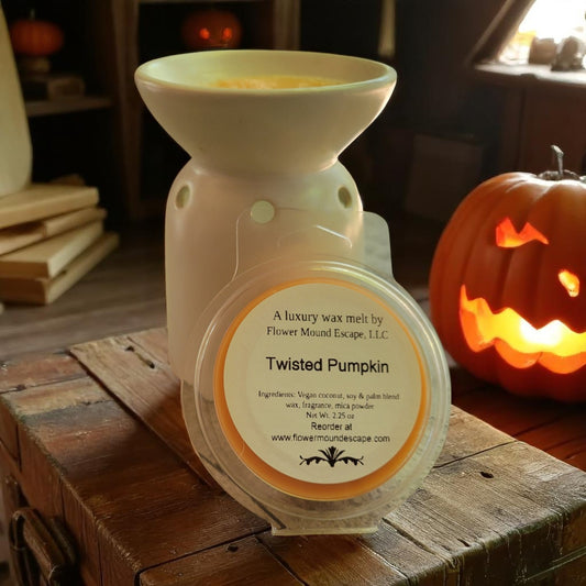 Twisted Pumpkin Luxury Wax Melts – Fall Scented | Phthalate-Free Coconut Soy Blend
