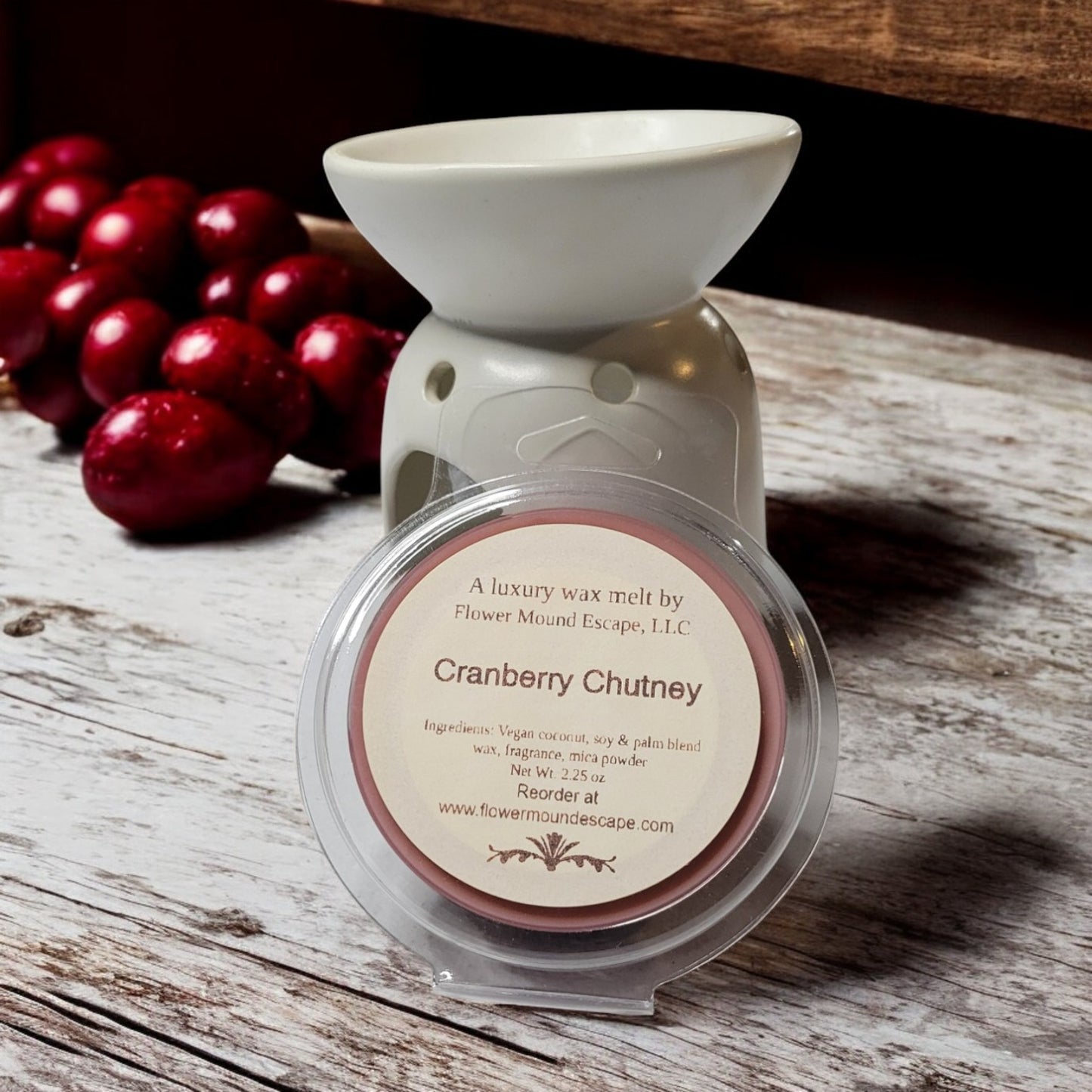 Cranberry Chutney Luxury Wax Melts | Sweet & Tangy Scent | Phthalate-Free