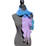 Polyester Ruffle Scarf – Soft & Stylish Winter Accessory | Cozy Knit Scarf