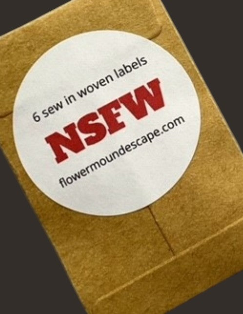 NSFW Sew-In Craft Tags – Funny Profanity Woven Labels | Vol. 1 & Vol. 2