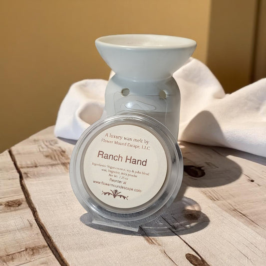 Ranch Hand Luxury Wax Melts – Leather, Tobacco & Cedarwood Scent | Phthalate-Free