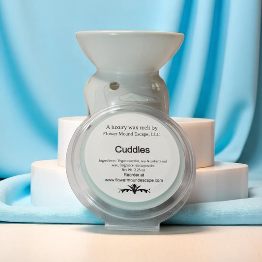 Cuddles Luxury Wax Melts | Phthalate-Free Coconut/Soy Blend | Fresh Soft Scent