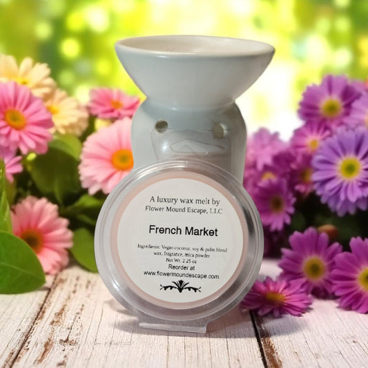 French Market Luxury Wax Melts – Rose, Gardenia, Vanilla | Phthalate-Free