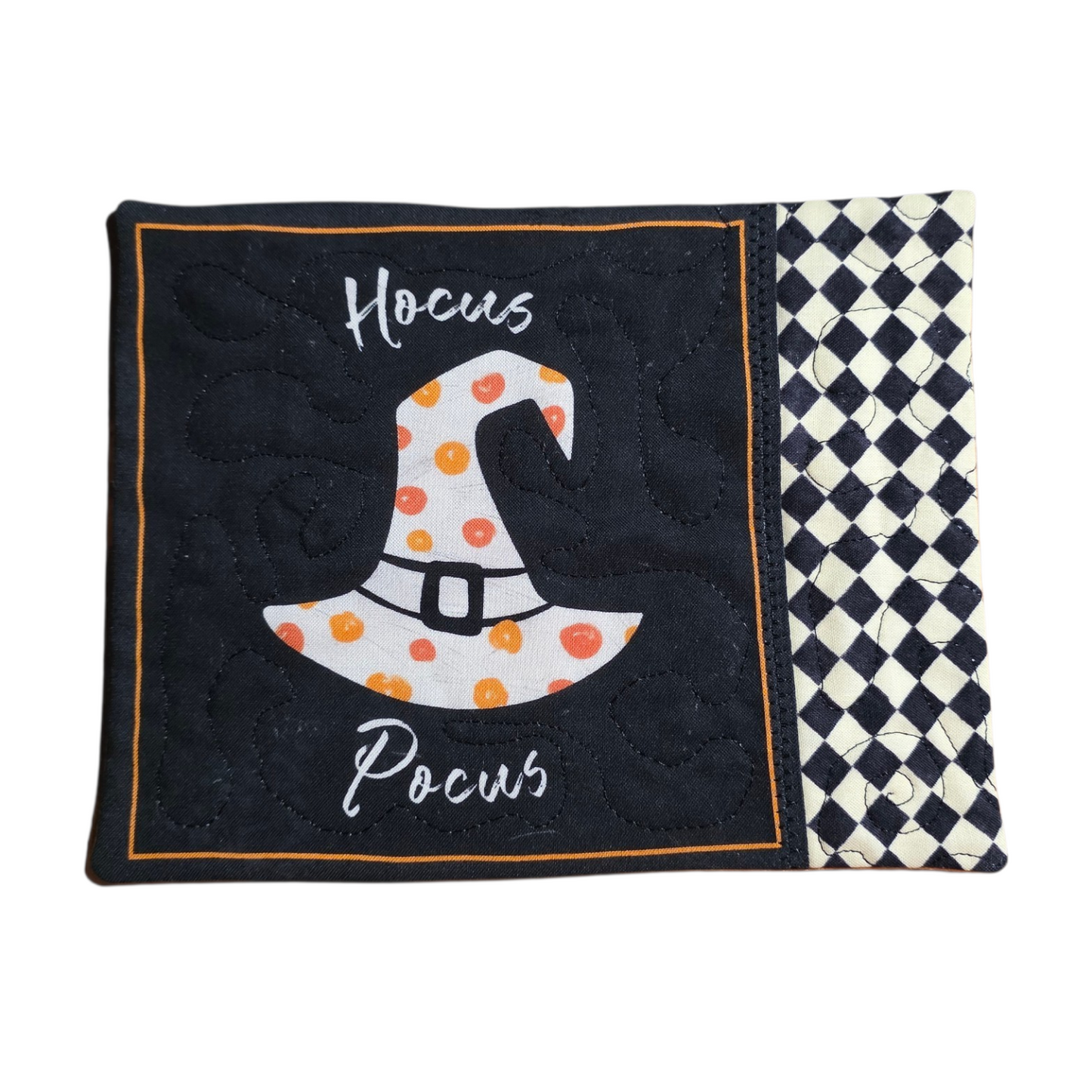 Halloween Mug Rug – Handmade Quilted 100% Cotton Mini Table Mat