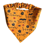 Happy Halloween Scrunchie Dog Bandanas