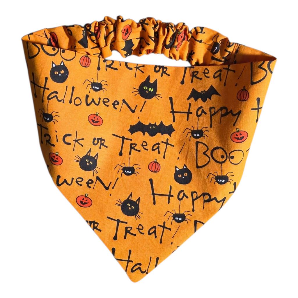 Happy Halloween Scrunchie Dog Bandanas