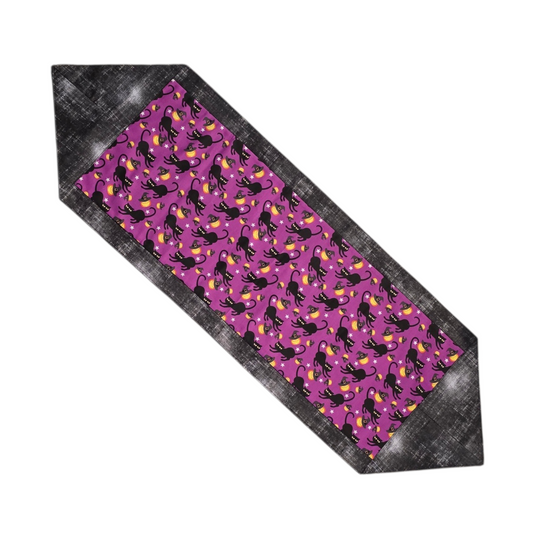 Halloween Table Runner – 100% Cotton Spooky Table Decor, 13 x 40 Inch Table Runner