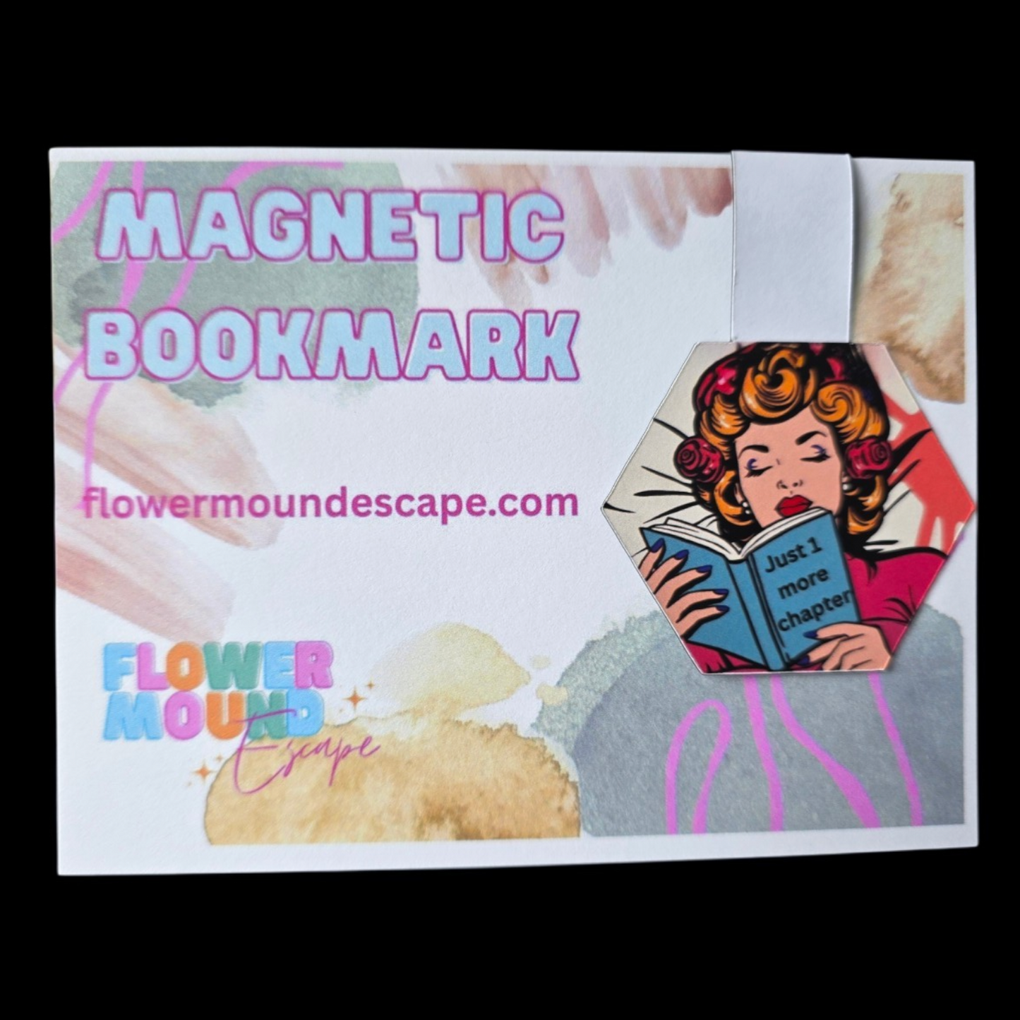 Just One More Chapter Magnetic Bookmark – Cute Sleeping Reader Bookmark for Book Lovers