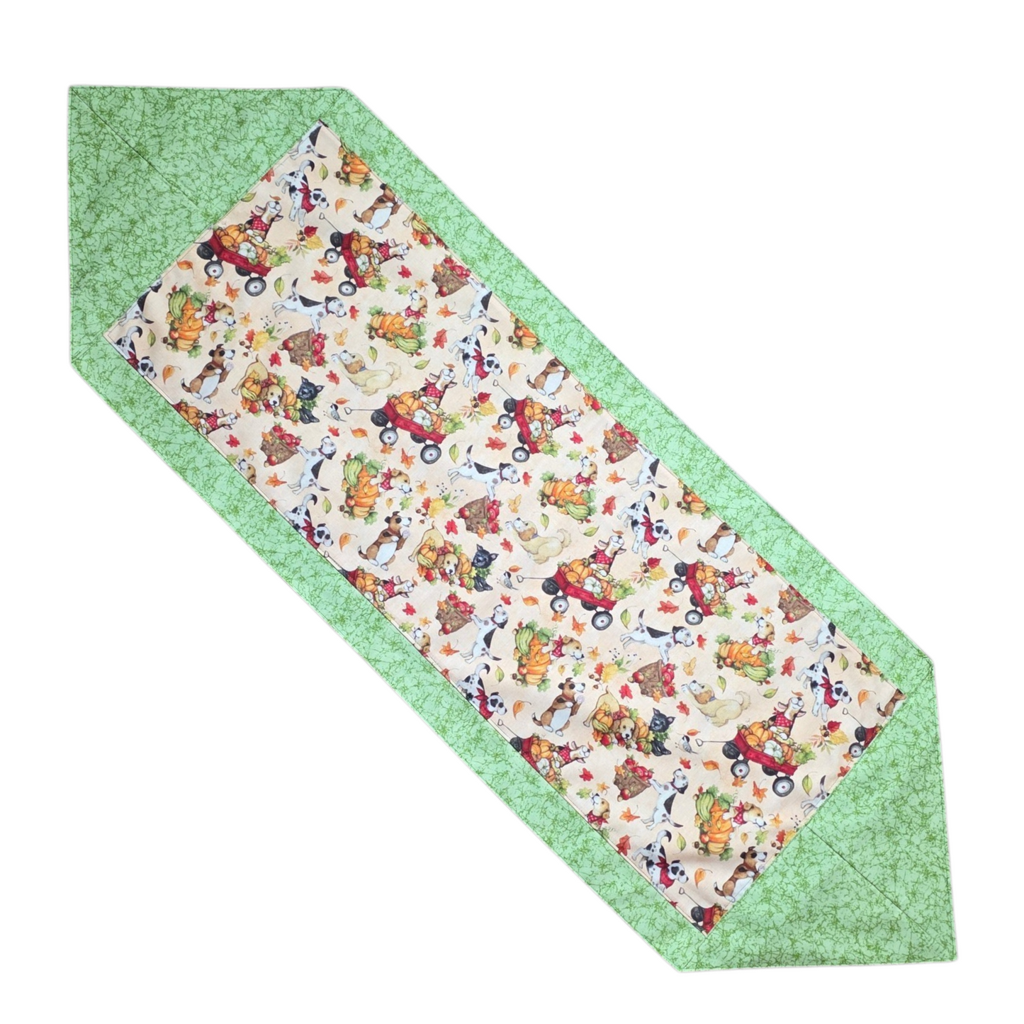 Autumn Table Runner – 100% Cotton Fall Table Decor, 13 x 40 Inch Farmhouse Table Runner
