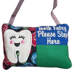 Handmade Girl Tooth Fairy Pillow with Pocket | Lost Tooth Keepsake Gift for Kids