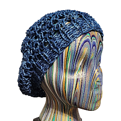 Denim Dreams Loom Knit Slouchy Hat-