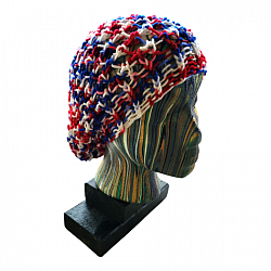 Americana Adult Loom Knit Slouchy Hat