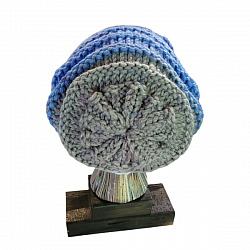 Blue and Gray City Slouch Hat-